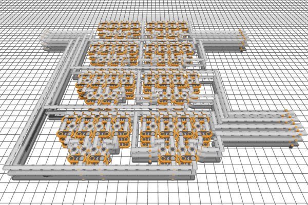 Preview of 1 belt to 2 full belts of diagonal shape